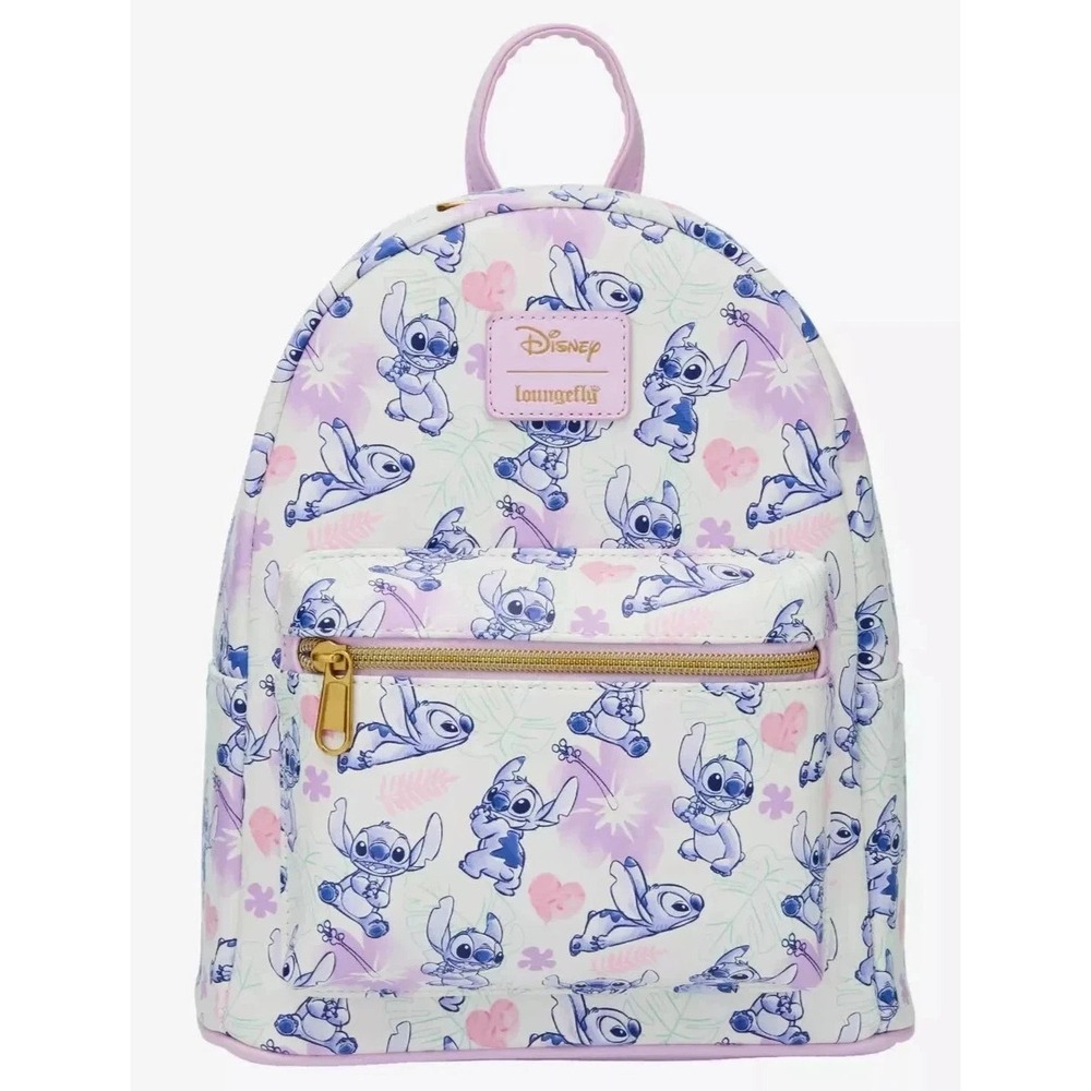 Loungefly Disney Lilo and Stitch Tropical Heart Pastel Mini Backpack